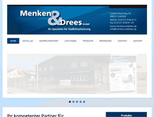 Tablet Screenshot of menkenunddrees.de